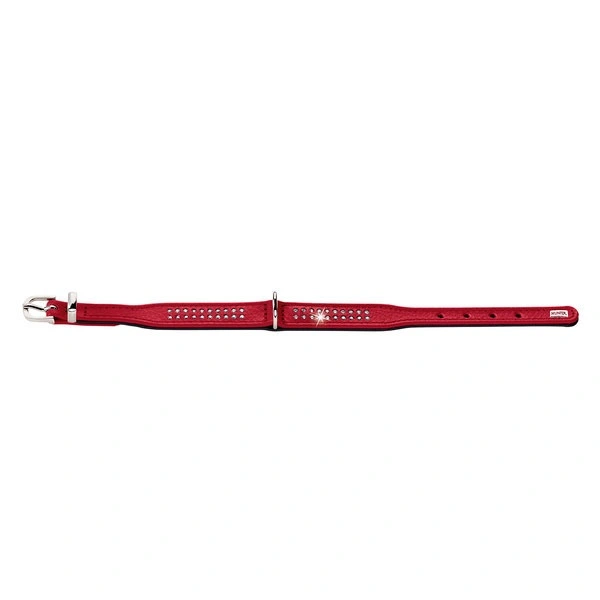 Hunter Diamond petit halsbånd str.32 Rød - 24-28 cm
